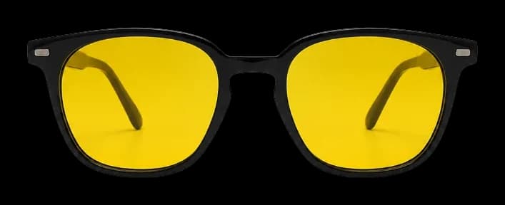 NEUROS Amber unisex pătrat negru, din față
